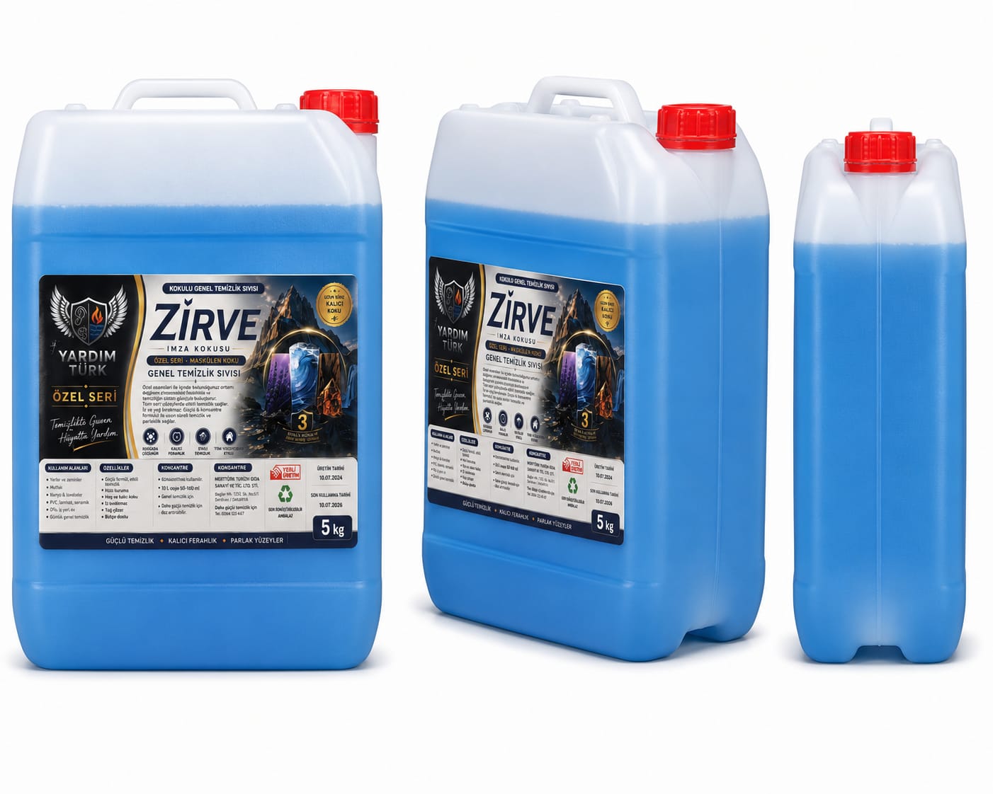 Zirve Özel Maskülen Kokulu Genel Temizlik Sıvısı – 5 Kg